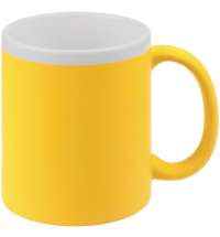 Кружка StopSpot с покрытием софт-тач, желтая