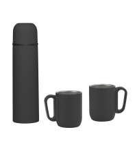 Набор "Гейзер" (термос, 2 кружки), покрытие soft touch