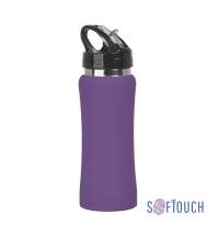 Бутылка для воды "Индиана" 600 мл, покрытие soft touch