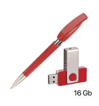 Набор ручка + флеш-карта 16Гб в футляре