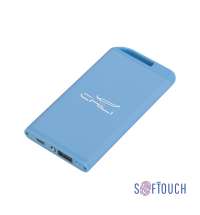 Зарядное устройство "Theta" с фонариком, 4000 mAh, покрытие soft touch Зарядное устройство "Theta" с фонариком, 4000 mAh, покрытие soft touch