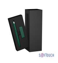 Набор ручка + флеш-карта 8 Гб в футляре, покрытие soft touch