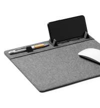 Коврик для мышки с зарядкой DEMAR, Серый