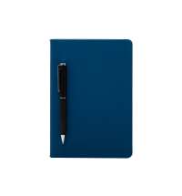 Бизнес-блокнот А5 «С3» soft-touch с магнитным держателем для ручки