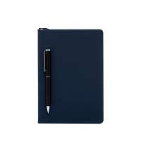 Бизнес-блокнот А5 «С3» soft-touch с магнитным держателем для ручки