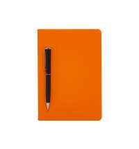 Бизнес-блокнот А5 «С3» soft-touch с магнитным держателем для ручки