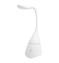 Настольная лампа с колонкой Swanny, белая