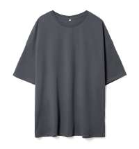 Футболка унисекс оверсайз Crosstown, темно-серая