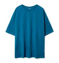 Футболка унисекс оверсайз Crosstown, бирюзовая (морская волна)