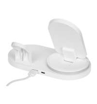 Складная зарядная станция с беспроводной зарядкой «Flashport», 15 Вт