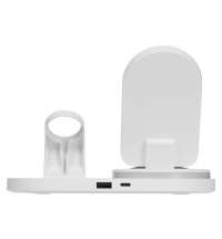 Складная зарядная станция с беспроводной зарядкой «Flashport», 15 Вт