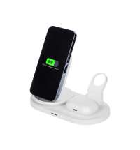 Складная зарядная станция с беспроводной зарядкой «Flashport», 15 Вт
