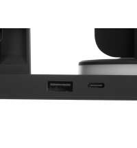 Складная зарядная станция с беспроводной зарядкой «Flashport», 15 Вт