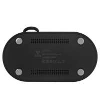 Складная зарядная станция с беспроводной зарядкой «Flashport», 15 Вт