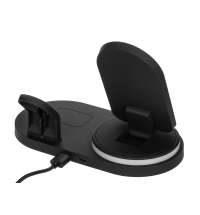 Складная зарядная станция с беспроводной зарядкой «Flashport», 15 Вт