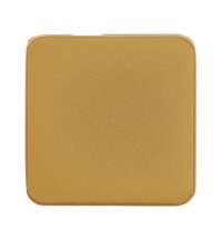 Квадратный шильдик на резинку Direct, матовый золотистый