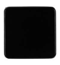 Квадратный шильдик на резинку Direct, черный