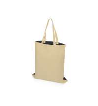 Сумка для шопинга «Twin» двухцветная из хлопка, 180 г/м2