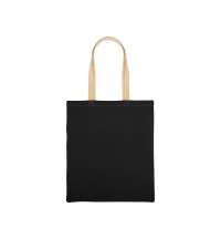 Сумка для шопинга «Twin» двухцветная из хлопка, 180 г/м2