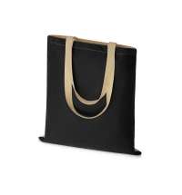 Сумка для шопинга «Twin» двухцветная из хлопка, 180 г/м2