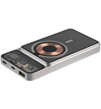 Магнитный беспроводной аккумулятор Cooper Prime 10000 мАч, серебристый