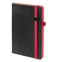Ежедневник Ton Black, недатированный, черный с красным