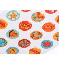 Сет объемных стикеров из эпоксидной смолы