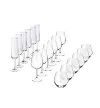 Подарочный набор бокалов для игристых и тихих вин «Vivino», 18 шт.