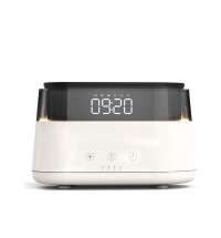 Светодиодный USB увлажнитель-ароматизатор Brava с часами с RGB подсветкой