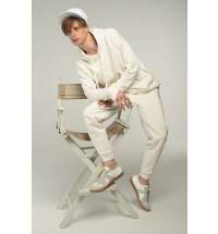 Худи унисекс H2, молочно-белое