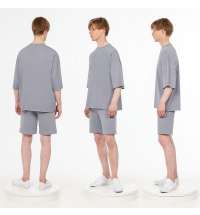 Футболка унисекс T1, серая