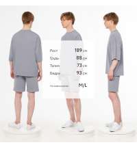 Футболка унисекс T1, серая