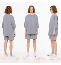 Футболка унисекс T1, серая