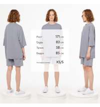 Футболка унисекс T1, серая