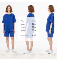 Футболка унисекс T2, синяя