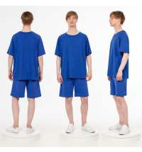 Футболка унисекс T2, синяя