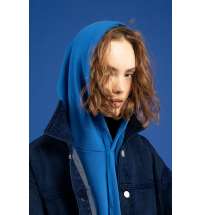 Куртка джинсовая O1, темно-синяя