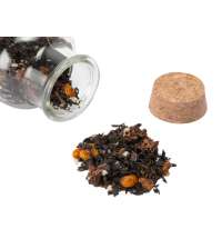 Чай черный, с соком ананаса, мёдом и облепихой