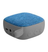 Беспроводная колонка Chubby, серая с голубым