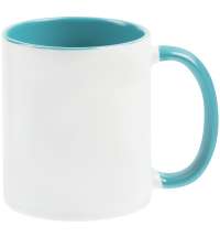 Кружка Promo Plus для сублимационной печати, бирюзовая