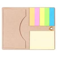 Футляр для визитки Eco Holder со стикерами, бурый