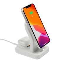 Магнитная зарядная станция Cooper Duo, белая