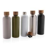 Термобутылка Wood из переработанной нержавеющей стали RCS, 500 мл