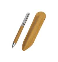 Ручка шариковая «Venera» из переработанной стали и переработанной кожи