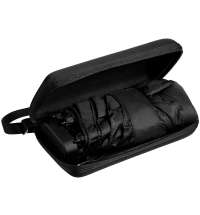 Зонт складной Color Action, в кейсе, черный