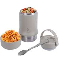 Термос для еды Tabenodo, серый