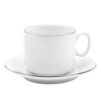 Чайная пара фарфоровая 220см³ &quot;экспресс&quot; &quot;Платиновый&quot; (7С1344Ф34) в коробке