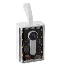 Аккумулятор c быстрой зарядкой Trellis Quick 10000 мАч, белый