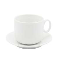 Чайная пара фарфоровая 280см³ &quot;капучино&quot; (9С1142Ф34) в коробке