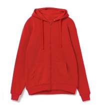 Толстовка на молнии с капюшоном Siverga 2.0 Heavy, красная